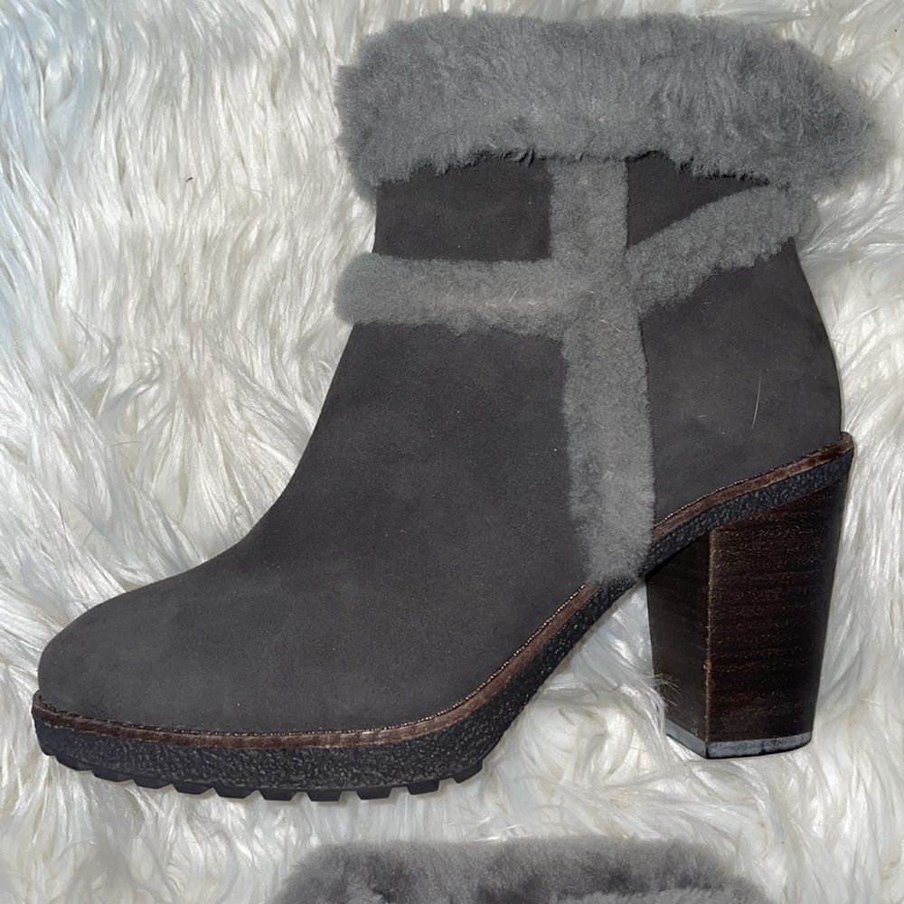 Frye Gray Jen Shearling Boot - Picture 10 of 11